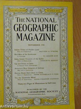 The National Geographic Magazine November 1940
