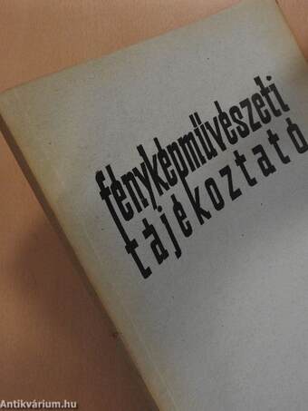 Fényképművészeti tájékoztató 1961/1.