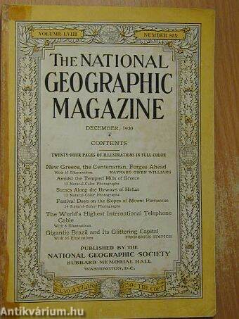 The National Geographic Magazine December 1930