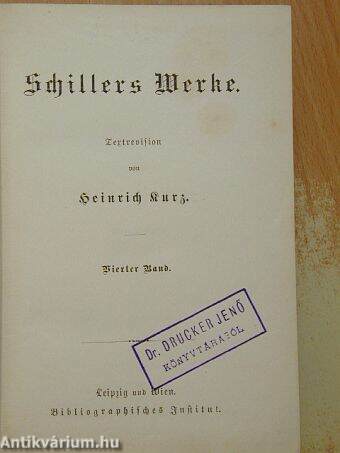Schillers Werke IV. (gótbetűs)