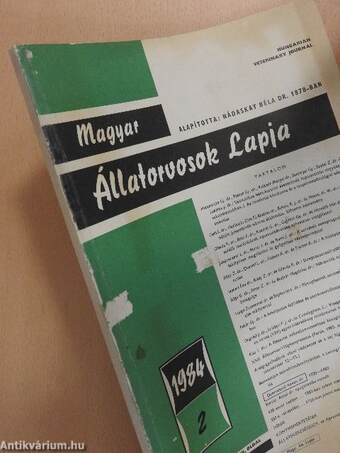 Magyar Állatorvosok Lapja 1984. február