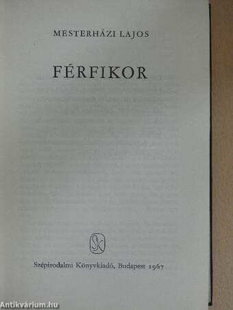 Férfikor