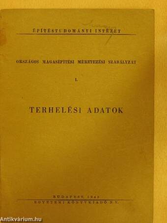 Terhelési adatok