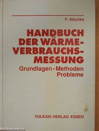 Handbuch der Wärmeverbrauchsmessung (dedikált példány)