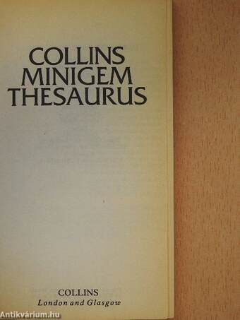 Collins Minigem Thesaurus