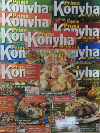 Príma Konyha Magazin 2005. (nem teljes évfolyam)