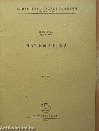 Matematika II.