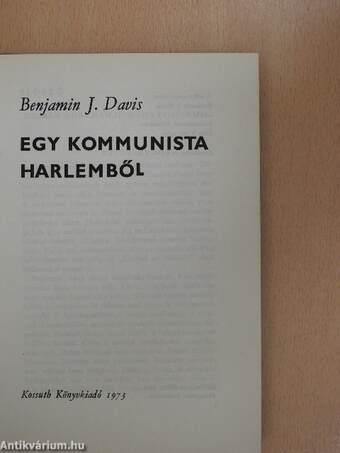 Egy kommunista Harlemből