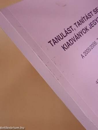 Tanulást, tanítást segítő kiadványok jegyzéke a 2005/2006. tanévre