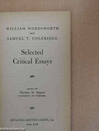 Selected Critical Essays