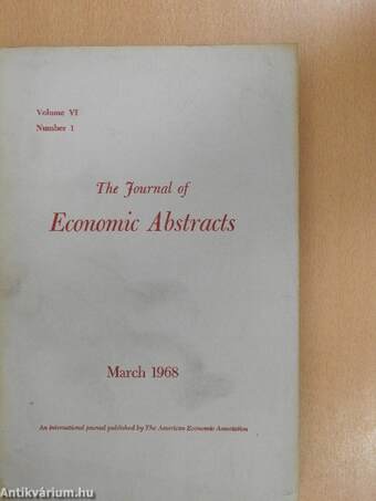 The Journal of Economic Abstracts March 1968
