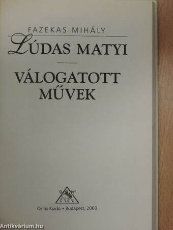 Lúdas Matyi/Válogatott művek