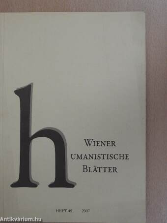 Wiener Humanistische Blätter 