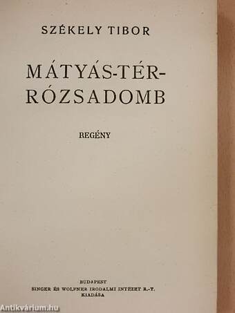 Mátyás-tér - Rózsadomb