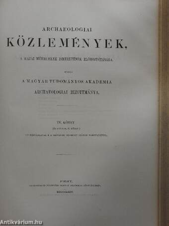 Képatlasz az Archaeologiai közlemények II. kötetéhez (töredék)/Archaeologiai közlemények III-V. (töredék)