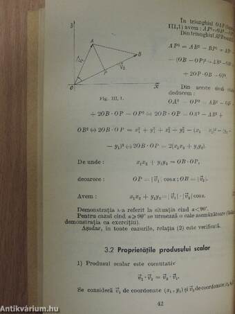 Aplicatii ale calculului vectorial in geometrie si trigonometrie