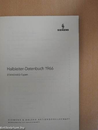 Halbleiter-Datenbuch 1966