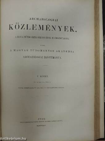 Képatlasz az Archaeologiai közlemények II. kötetéhez (töredék)/Archaeologiai közlemények III-V. (töredék)