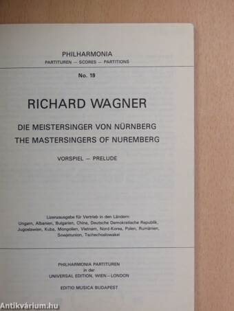 Die Meistersinger von Nürnberg/The Mastersingers of Nuremberg