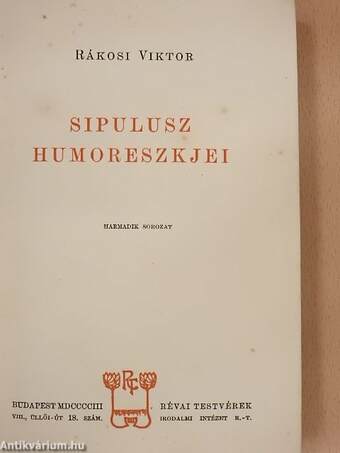 Sipulusz humoreszkjei