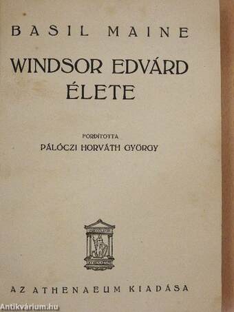 Windsor Edvárd élete