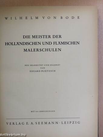 Die Meister der Holländischen und Flämischen Malerschulen