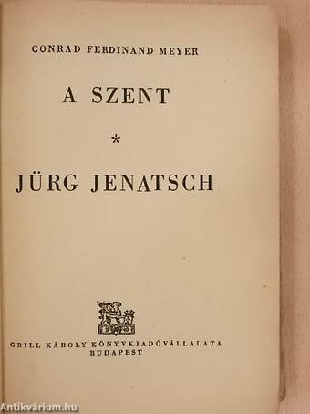 A szent/Jürg Jenatsch