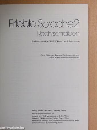 Erlebte Sprache 2. - Rechtschreiben 