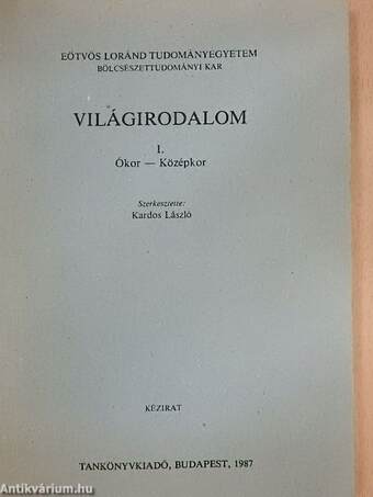 Világirodalom I.