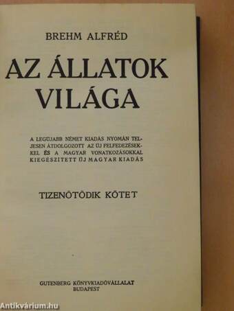 Brehm - Az állatok világa 15.