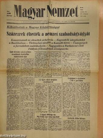 Magyar Nemzet 1989. október 24.