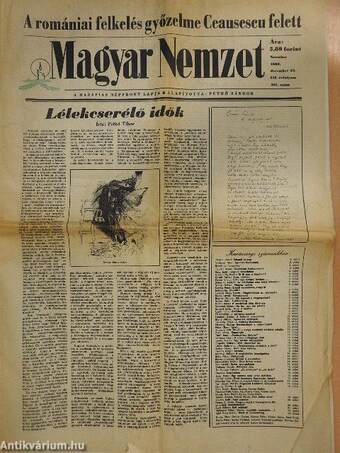 Magyar Nemzet 1989. december 23.