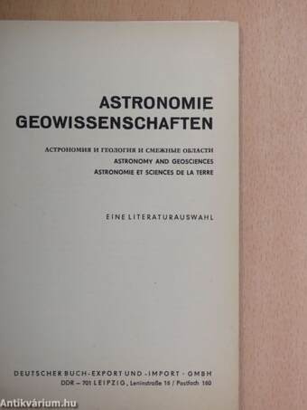 Astronomie Geowissenschaften