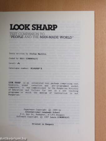 Look Sharp - Booklet 1