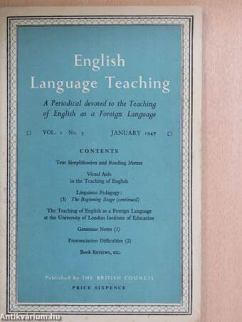 English Language Teaching January 1947