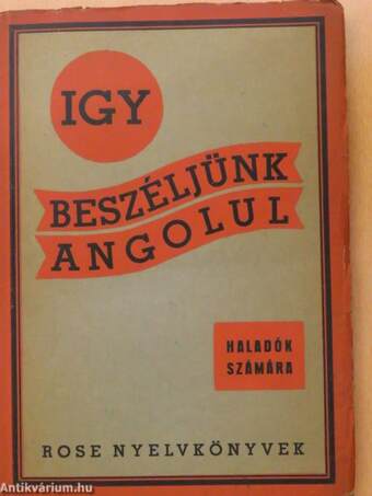 Igy beszéljünk angolul