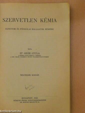 Szervetlen kémia