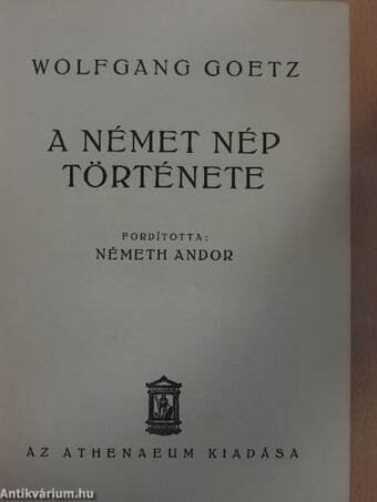 A német nép története