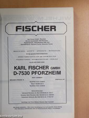 Karl Fischer GmbH 88/89