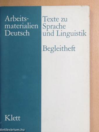 Texte zu Sprache und Linguistik