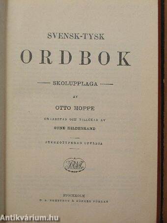 Svensk-Tysk Ordbok 