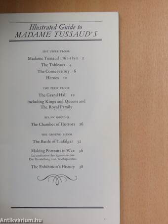 Illustrated Guide to Madame Tussaud's