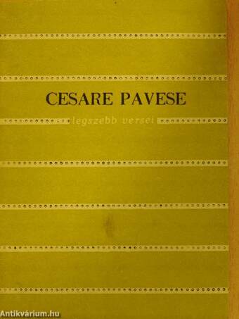 Cesare Pavese legszebb versei