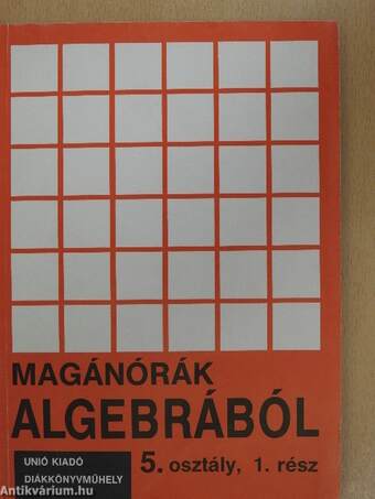 Magánórák algebrából 5/1.