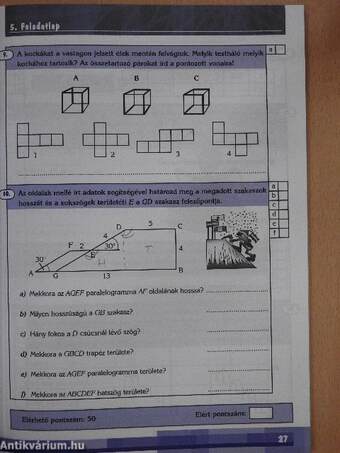 Felvételi feladatok középiskolába készülőknek matematikából