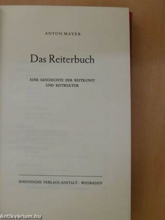 Das Reiterbuch