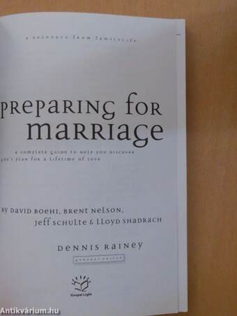 Preparing for Marriage