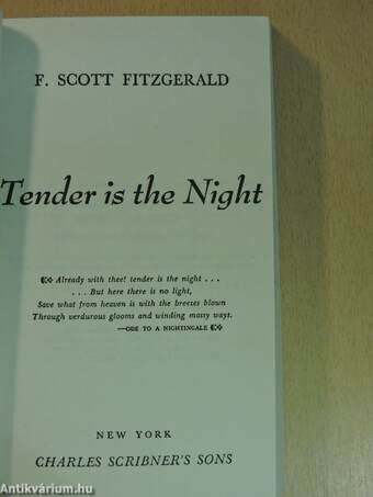 Tender Is The Night