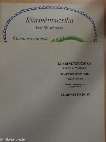 Klarinétmuzsika kezdők számára