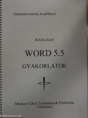 Word 5.5 gyakorlatok